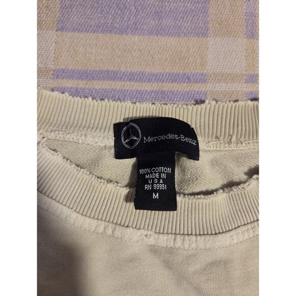 Vintage 90s Mercedes Benz Car Distressed Faded Embroidered Logo Sweatshirt USA - Picture 2 of 16